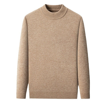 Men's Knitwear Solid Color Long Sleeve Half Turtleneck