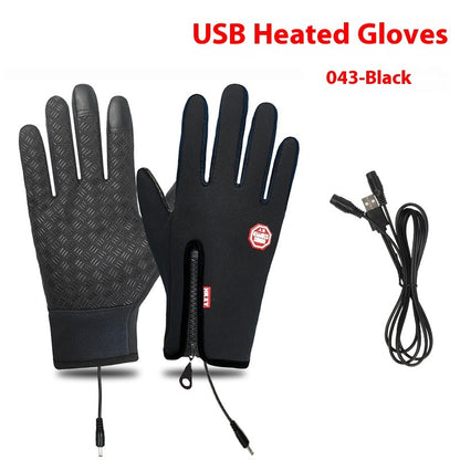 USB Elektrische Heizung Heizung Handschuhe Winter Im Freien Sport Skifahren Warme