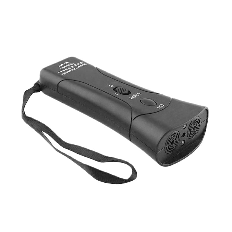 3-in-1 Anti Barking Dog Training Device Ultrasonic Dog Training Repeller  LED Flashlight - X2-Shopping