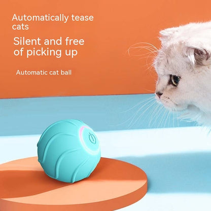 Smart Cat Toys Rolling Ball Pet Cat Owner Interactive Pets Toys Automatic Bouncing Ball USB Self Hi Teasing Kittens Jumping Ball - X2-Shopping