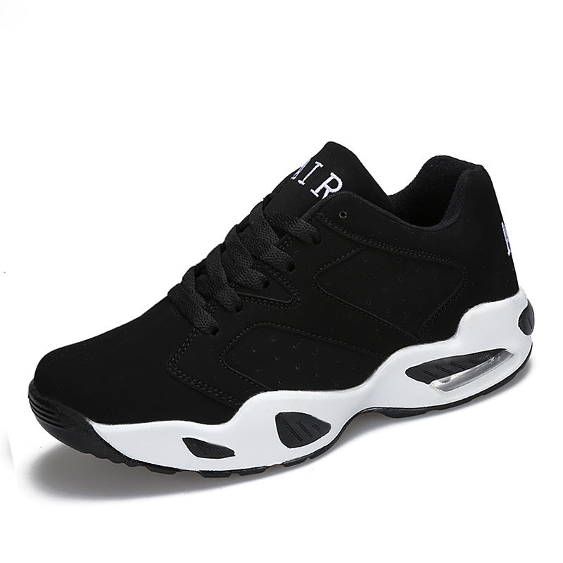 Shock-absorbing couple air cushion sneakers