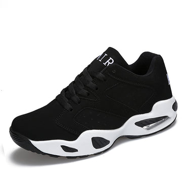 Shock-absorbing couple air cushion sneakers