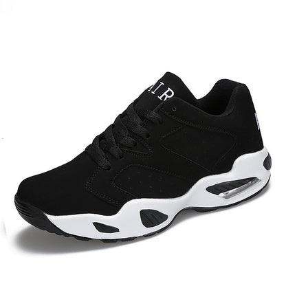 Shock-absorbing couple air cushion sneakers