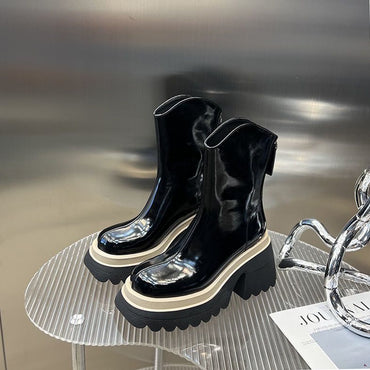 Women's Thin Thick Heel Medium Boots