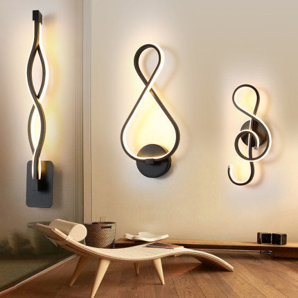 Led wand lampe nordic minimalistischen schlafzimmer nacht lampe
