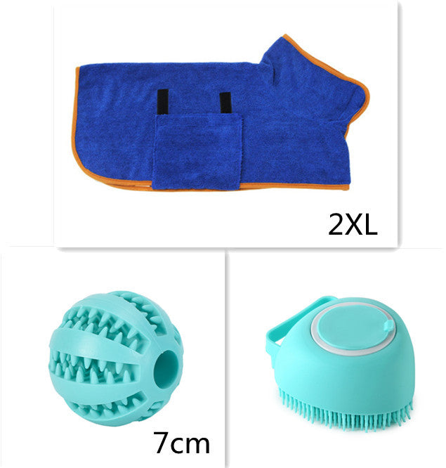 Silicone Dog Bath Massage Gloves Brush Pet Cat Bathroom Cleaning Tool Comb Brush For Dog Can Pour Shampoo Dog Grooming Supplies - X2-Shopping