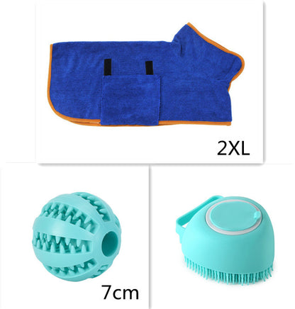 Silicone Dog Bath Massage Gloves Brush Pet Cat Bathroom Cleaning Tool Comb Brush For Dog Can Pour Shampoo Dog Grooming Supplies - X2-Shopping