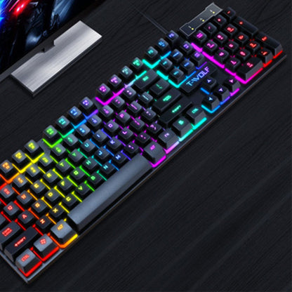 Gaming USB Leuchtende Kabeltastatur Schwebender Manipulator 