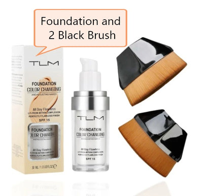 Temperatur Liquid Foundation Concealer Tragbare natürliche Farbe Make-up Foundation BB Concealer