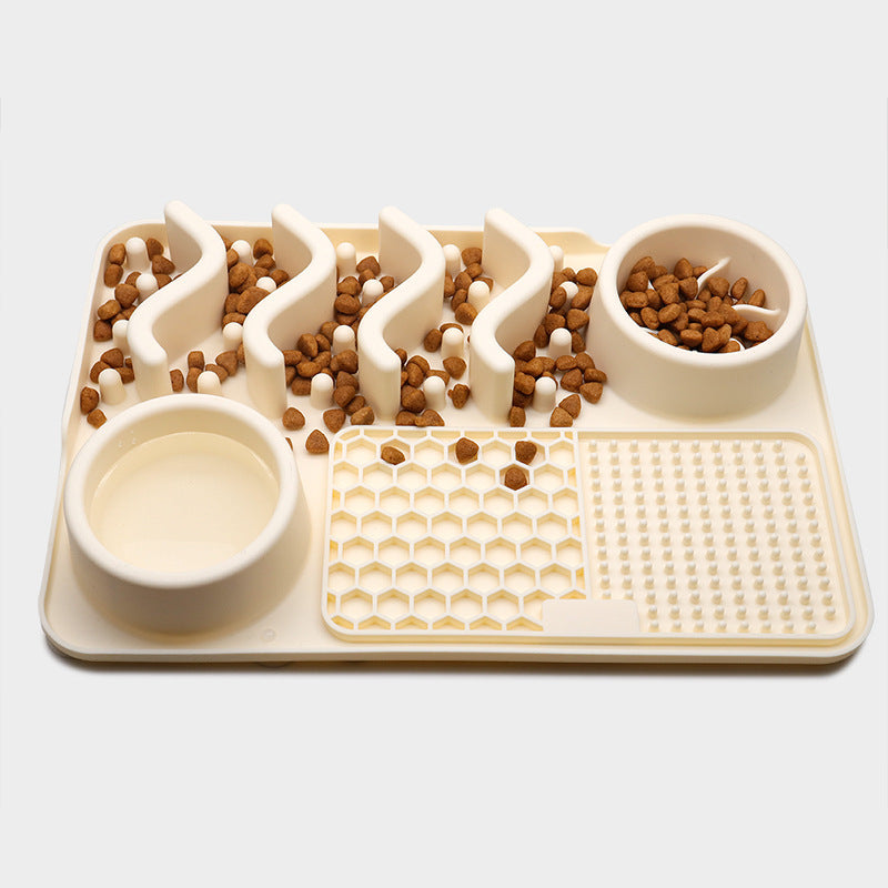 Dog Silicone Licking Pad Pet Licking Mat Silicone Smelling Mat Multifunctional Food Bowl Pets Supplies - X2-Shopping