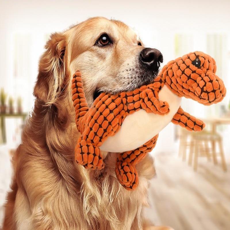 Dinosaur Pet Toys Giant Dogs Pets Interactive Dog Toys For Large Dogs Chew Toys Chihuahua Plush Stuffing Squeakers - X2-Shopping