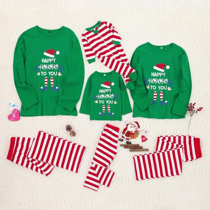 Homewear Pajamas Set Christmas Doll Print - X2-Shopping