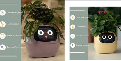 Smart Planter – Endloser Spaß – Über 49 ausdrucksstarke Ausdrücke – 7 intelligente Sensoren und KI-Chips machen das Pflanzenaufziehen einfach und unterhaltsam
