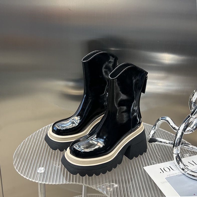 Women's Thin Thick Heel Medium Boots
