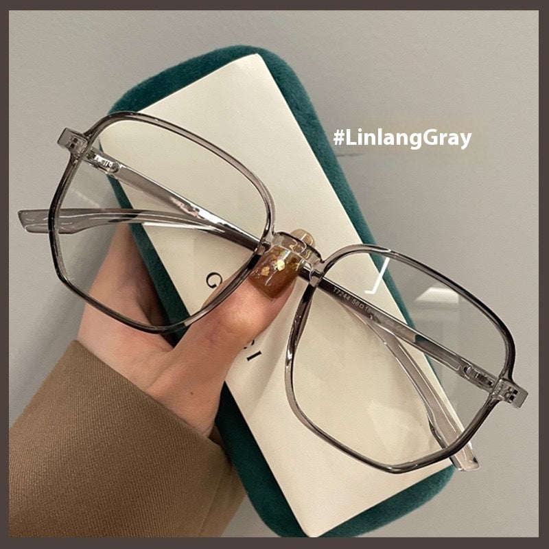 Large Frame Irregular Glasses Round Face Super Light Oversized - X2-Shopping