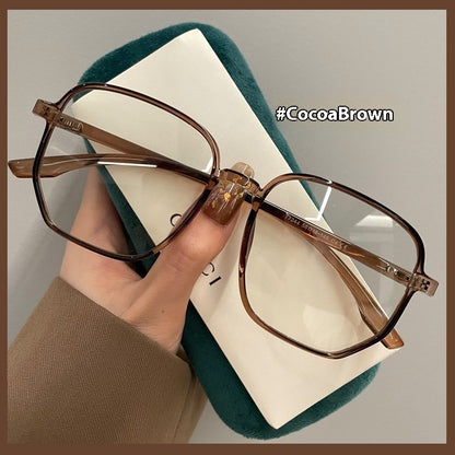 Large Frame Irregular Glasses Round Face Super Light Oversized - X2-Shopping
