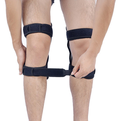 Hochwertige Knieorthese Patella Booster Spring Knieorthese Unterstützung für Bergsteigen Squat Sports Knee Booster