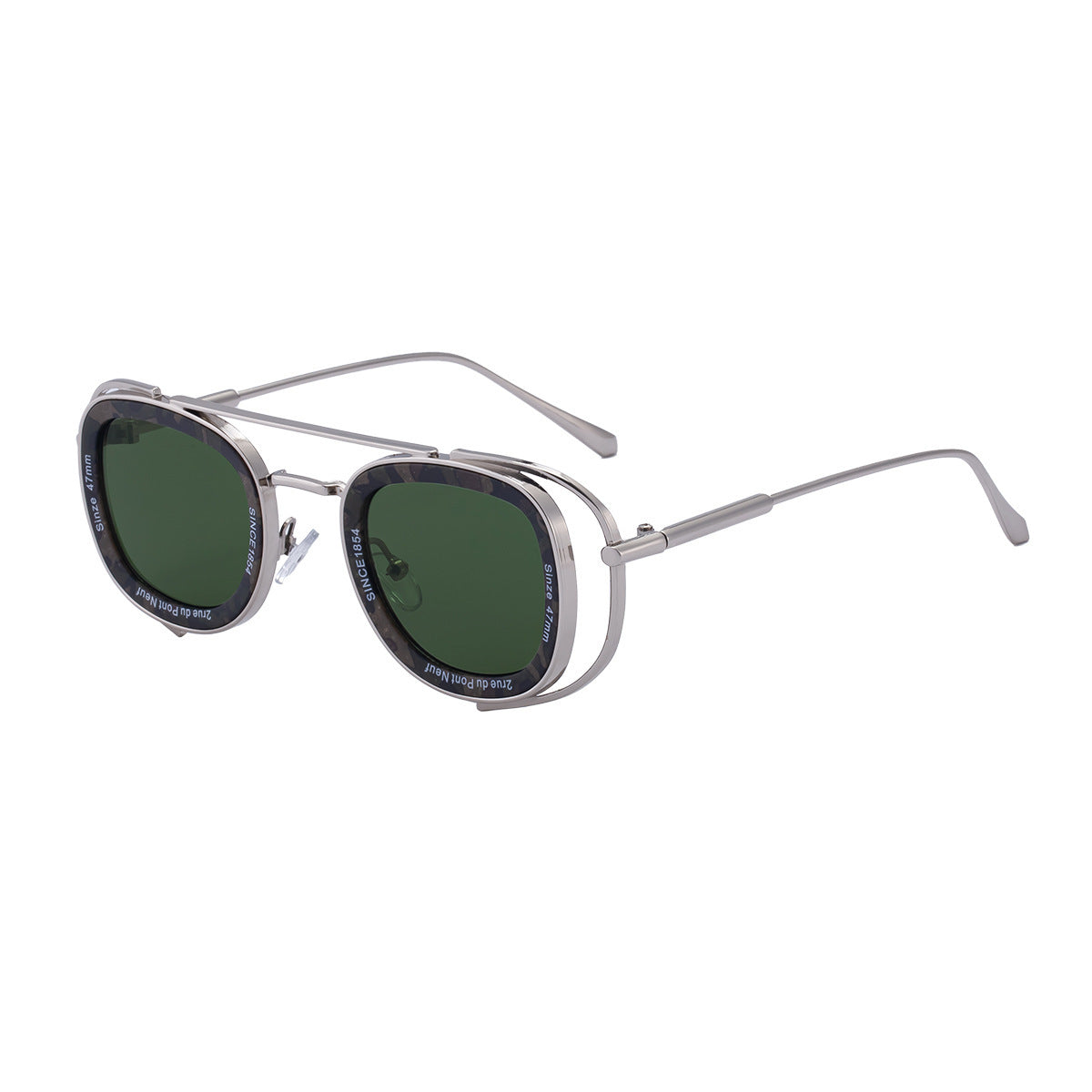 Fashion Oval Retro High Sunglasses