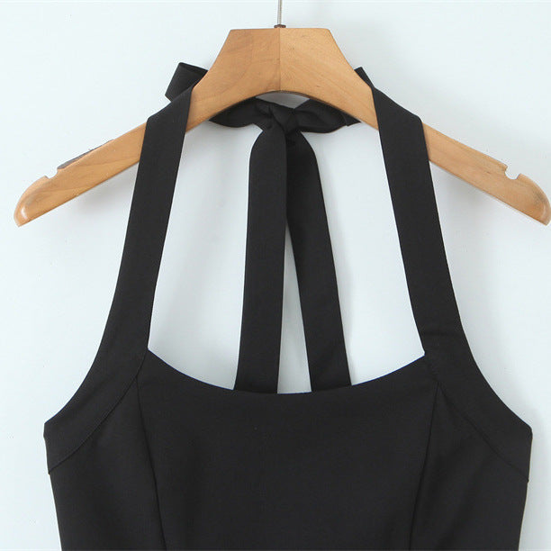 Sweet Halter Chic Back Lace-up Vest Sexy