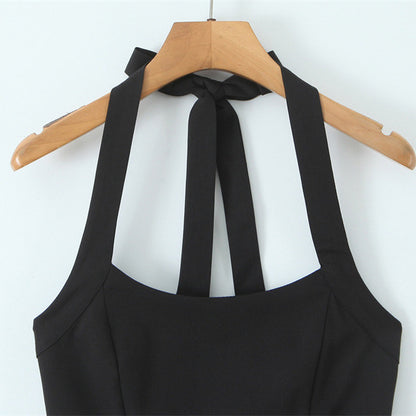 Sweet Halter Chic Back Lace-up Vest Sexy