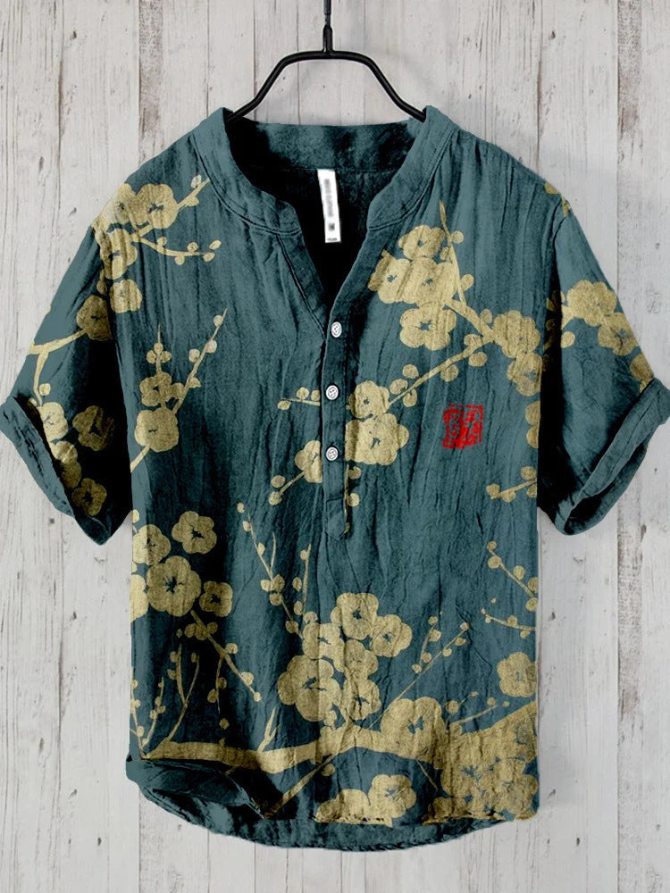 Button Up Collar Short Sleeved Women