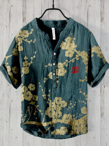 Button Up Collar Short Sleeved Women