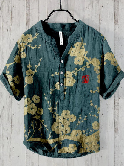 Button Up Collar Short Sleeved Women