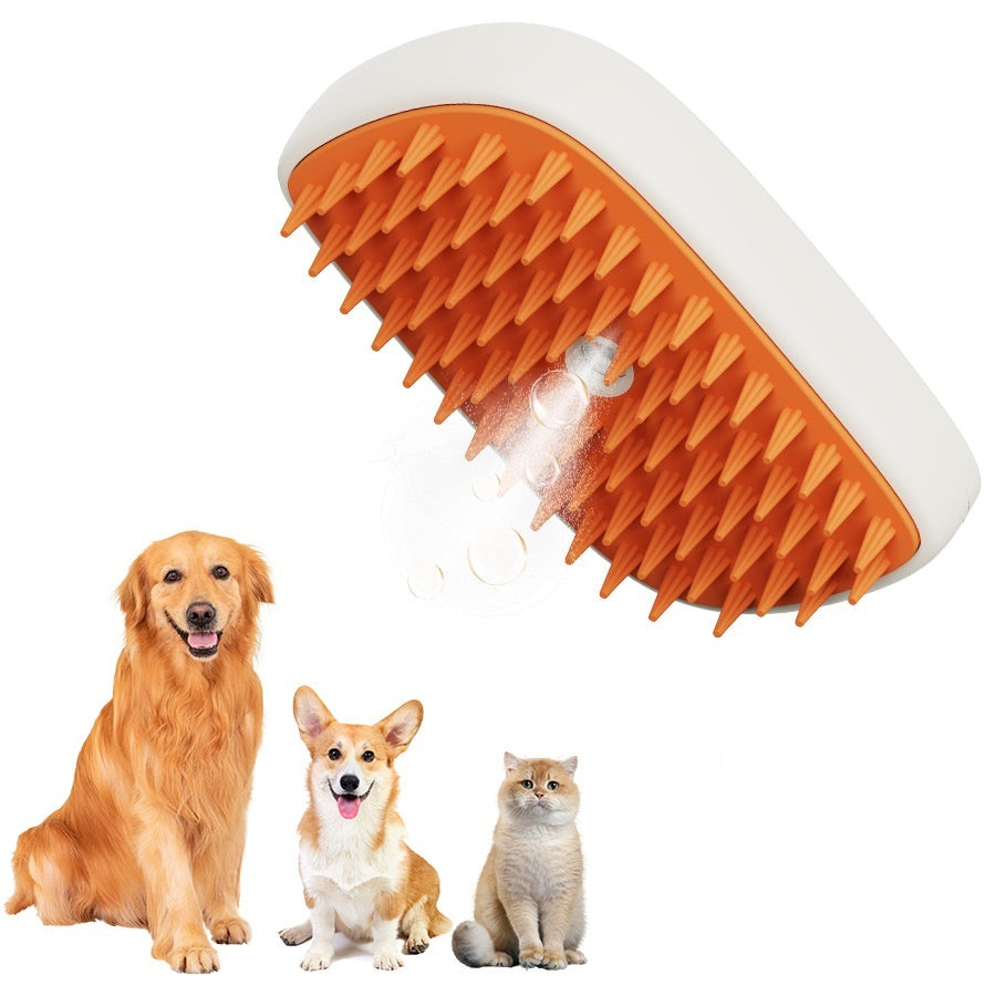 USB Rechargeable Pets Steam Brush Spray Massage Comb Pet Grooming Tools Cat Steam Comb Pet Products - X2-Shopping