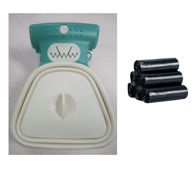 Pet Dog Poop Bag Dispenser Travel Foldable Poop Spoon - X2-Shopping