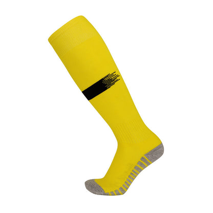 Lange, verdickte Fußballsocken für Herren, Handtuchunterseite, Trainingssport