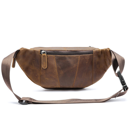 Retro Casual Herren Leder Gürteltasche