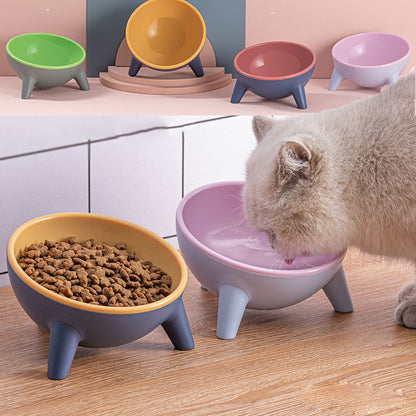 Cat Dog Bowl With Stand Pet Feeding Food Bowls Dogs Bunny Rabbit Nordic Color Feeder Product Supplies Pet Accessories - X2-Shopping