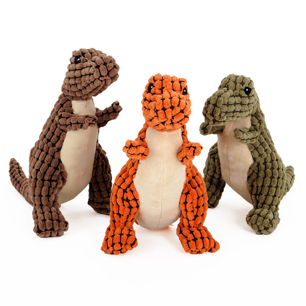 Dinosaur Pet Toys Giant Dogs Pets Interactive Dog Toys For Large Dogs Chew Toys Chihuahua Plush Stuffing Squeakers - X2-Shopping