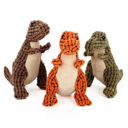Dinosaur Pet Toys Giant Dogs Pets Interactive Dog Toys For Large Dogs Chew Toys Chihuahua Plush Stuffing Squeakers - X2-Shopping