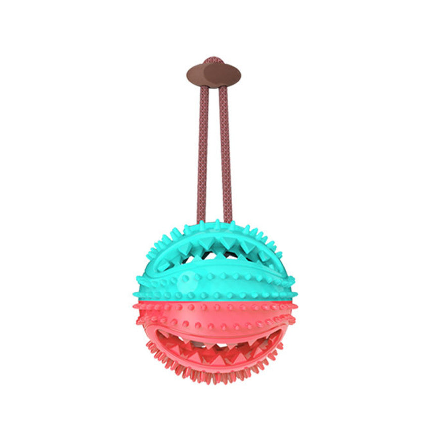 Dog Toys Silicon Suction Cup Tug Interactive Dog Ball Toy For Pet Chew Bite Tooth Cleaning Toothbrush Feeding Pet Supplies - X2-Shopping