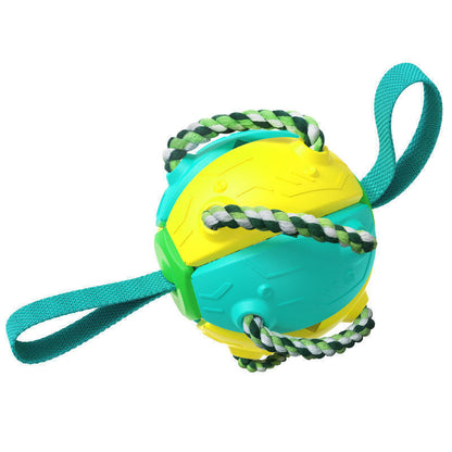 Interactive Dog Football Soccer Ball With Tabs Inflated Training Toy Outdoor Border Collie Balls Pet Products - X2-Shopping