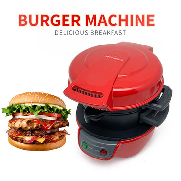 Haushaltsfrühstücksmaschine Hamburger Sandwichmaker mit Eierkocher Ringmaschine Brot-Sandwichmaschine Waffelmaschine