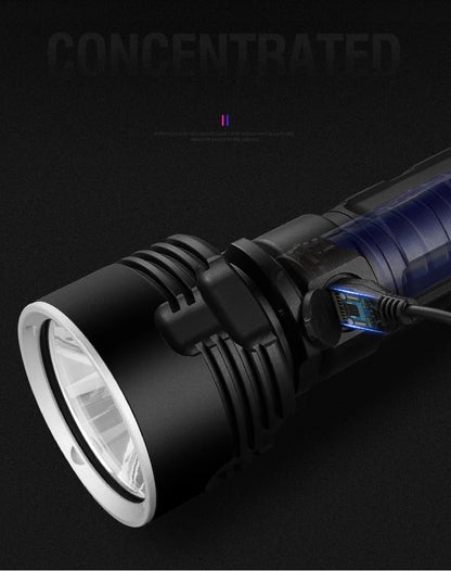 Starke Taschenlampe Fokussierung Led Licht Wiederaufladbare Super Helle LED Outdoor Xenon Lampe