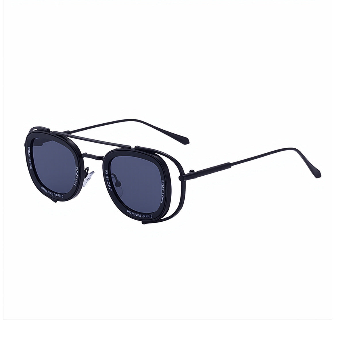 Fashion Oval Retro High Sunglasses