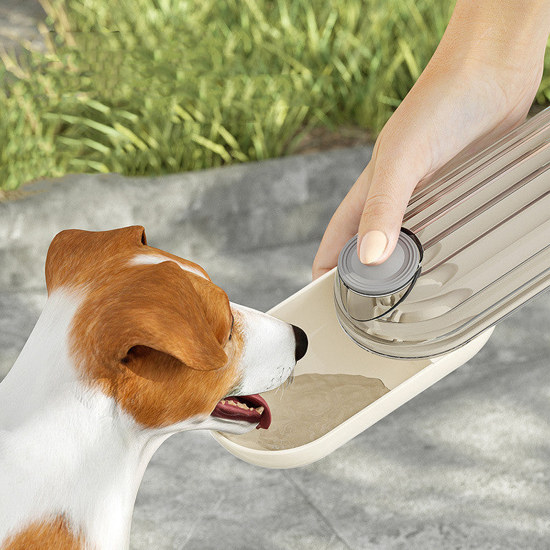 2 In 1 Pet Water Cup Segment Design Green Dog Walking Portable Drinking Cup Dog Feeding Supplies Pet Supplies Dog Walking Water Feeder Pets Products - X2-Shopping