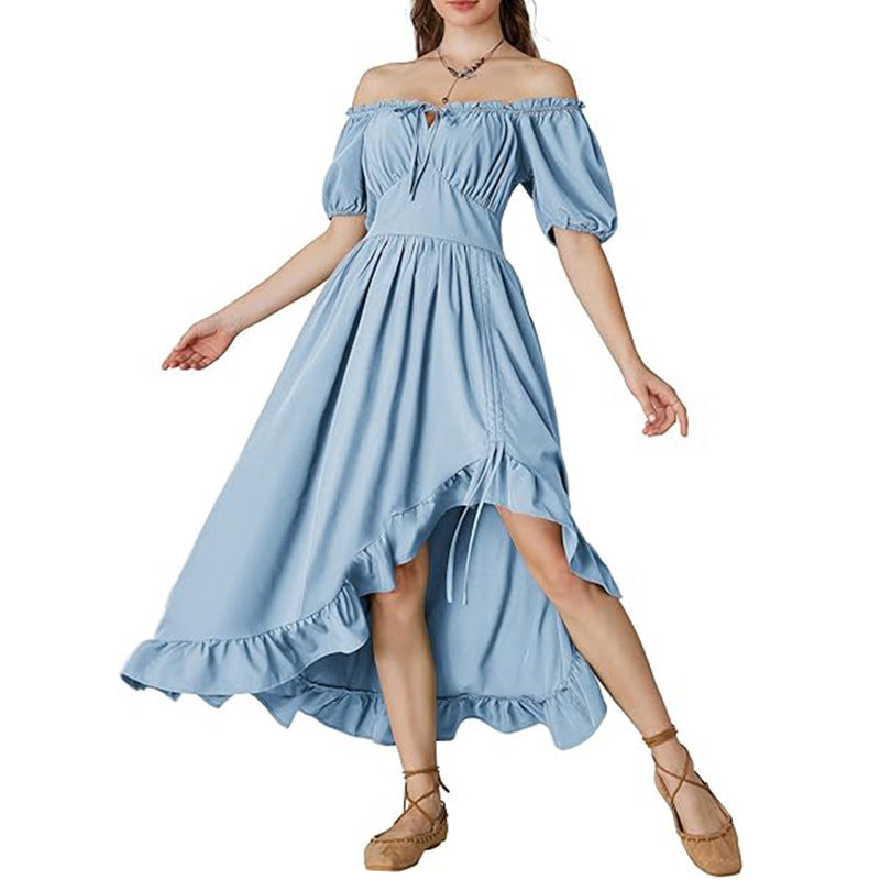 Retro Irregular Women's Stage Dress - X2-Shopping