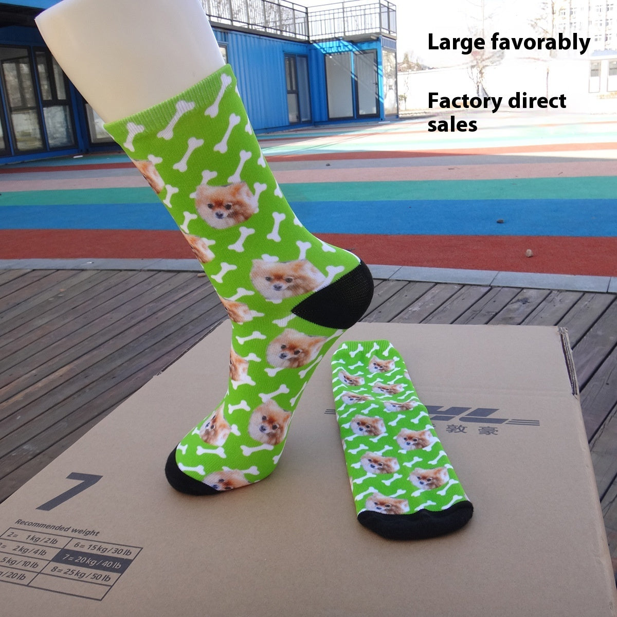 Cartoon Pet Head Face Socks - X2-Shopping