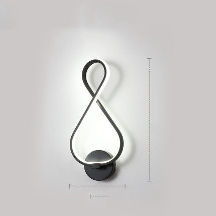 Led wand lampe nordic minimalistischen schlafzimmer nacht lampe