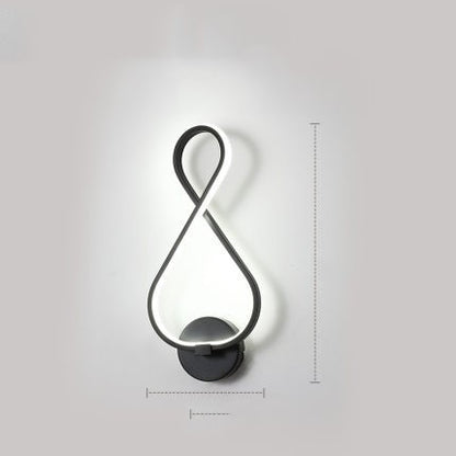 Led wand lampe nordic minimalistischen schlafzimmer nacht lampe