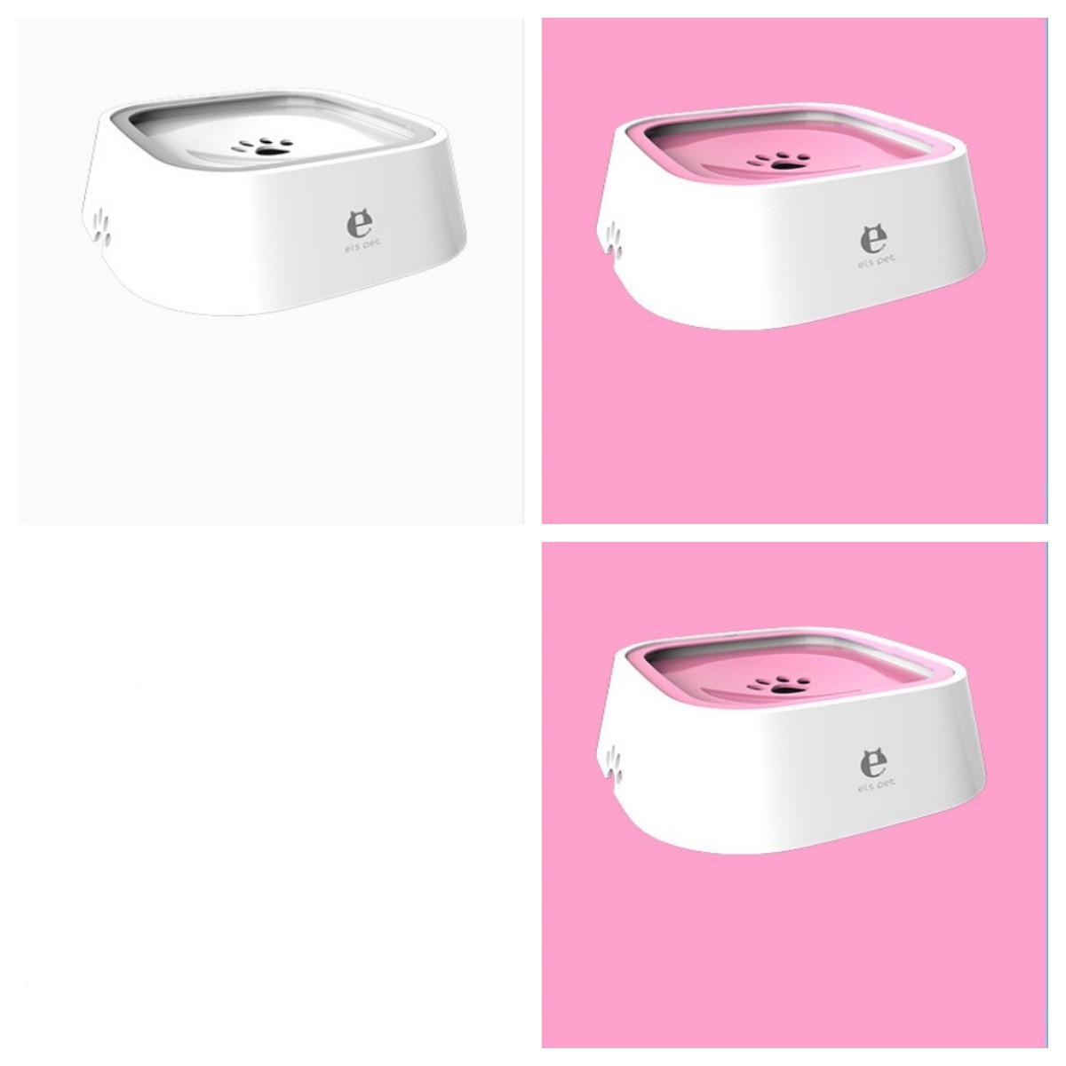 1.5L Cat Dog Water Bowl Carried Floating Bowl Anti-Overflow Slow Water Feeder Dispenser Pet Fountain ABS&PP Dog Supplies - X2-Shopping