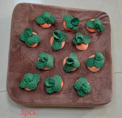 Pet Dog Toys Carrot Plush Toy Vegetable Chew Toy For Dogs Snuffle Mat For Dogs Cats Durable Chew Puppy Toy Dogs Accessories - X2-Shopping