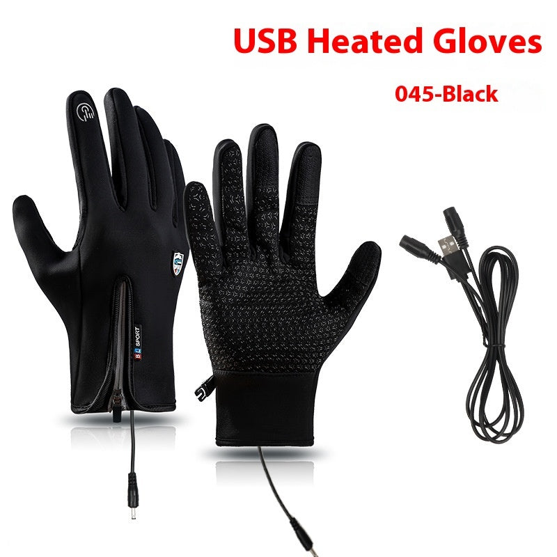 USB Elektrische Heizung Heizung Handschuhe Winter Im Freien Sport Skifahren Warme