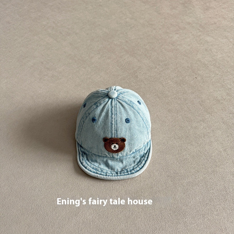 Small-month Baby Peaked Cap Spring And Autumn Denim Sunshade