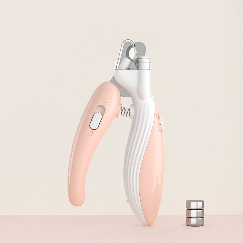 Pet Nail Clippers Dog Nail Clippers Cat Nail Clippers LED Electric Nail Grinder Pet Supplies LED Light Pet Nail Clippers - X2-Shopping