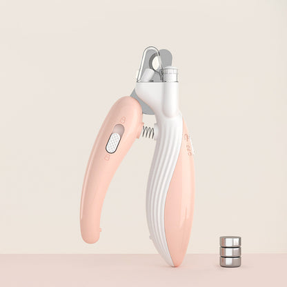 Pet Nail Clippers Dog Nail Clippers Cat Nail Clippers LED Electric Nail Grinder Pet Supplies LED Light Pet Nail Clippers - X2-Shopping